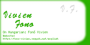 vivien fono business card